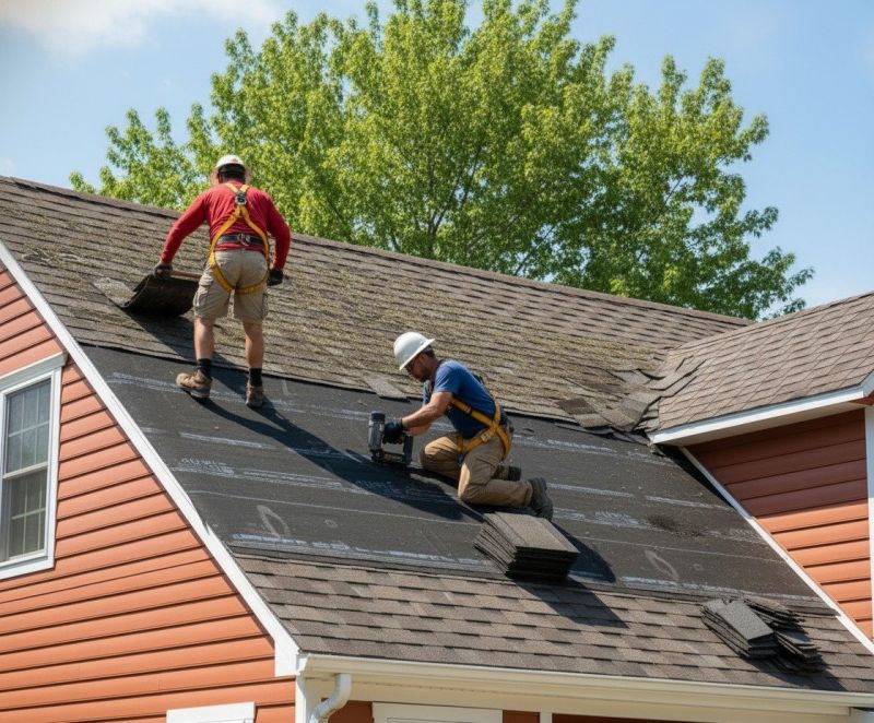 Damaged Roof Replacement in Framingham, MA